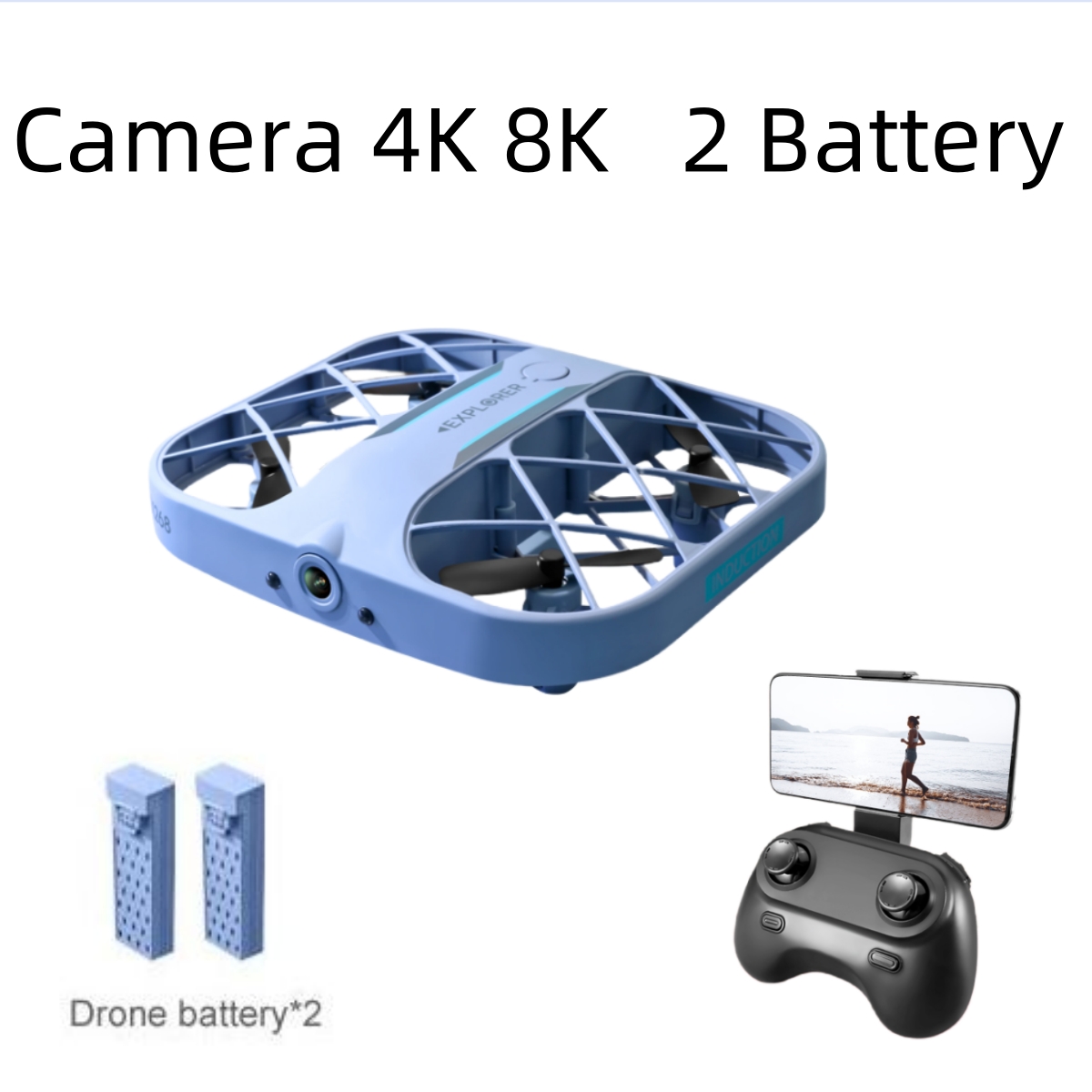 Eachine Drone E010 - Drone RC JJRC H107 FPV avec
